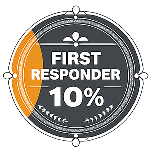 First Responder 10% Badge