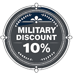 Military Discount 10% Badge