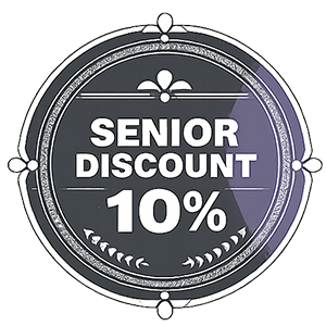 Senior Discount 10% Badge